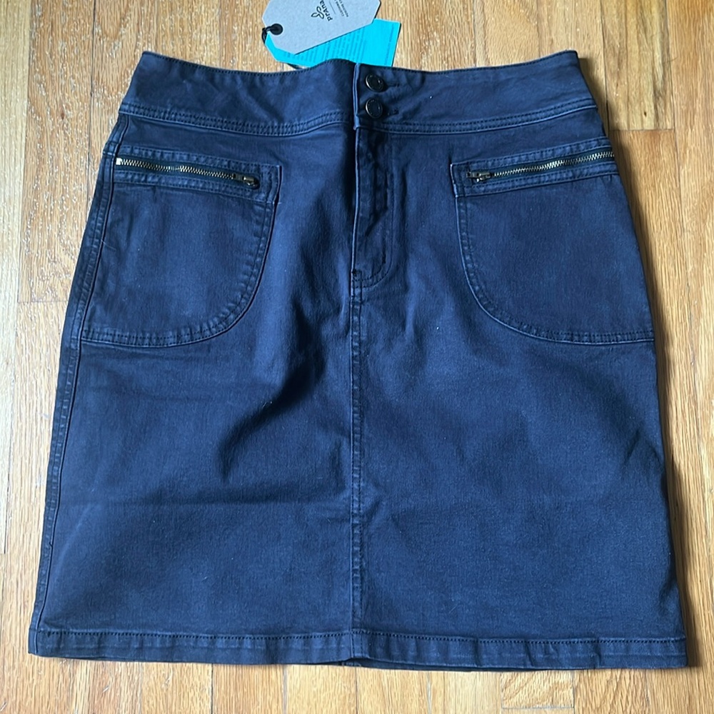 PrAna Broadway Denim Skirt 10 NWT